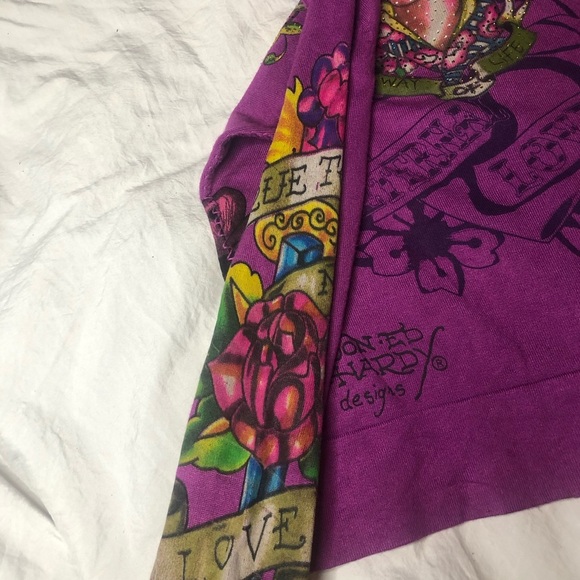 ed hardy y2k zip up sweater - Picture 10 of 11